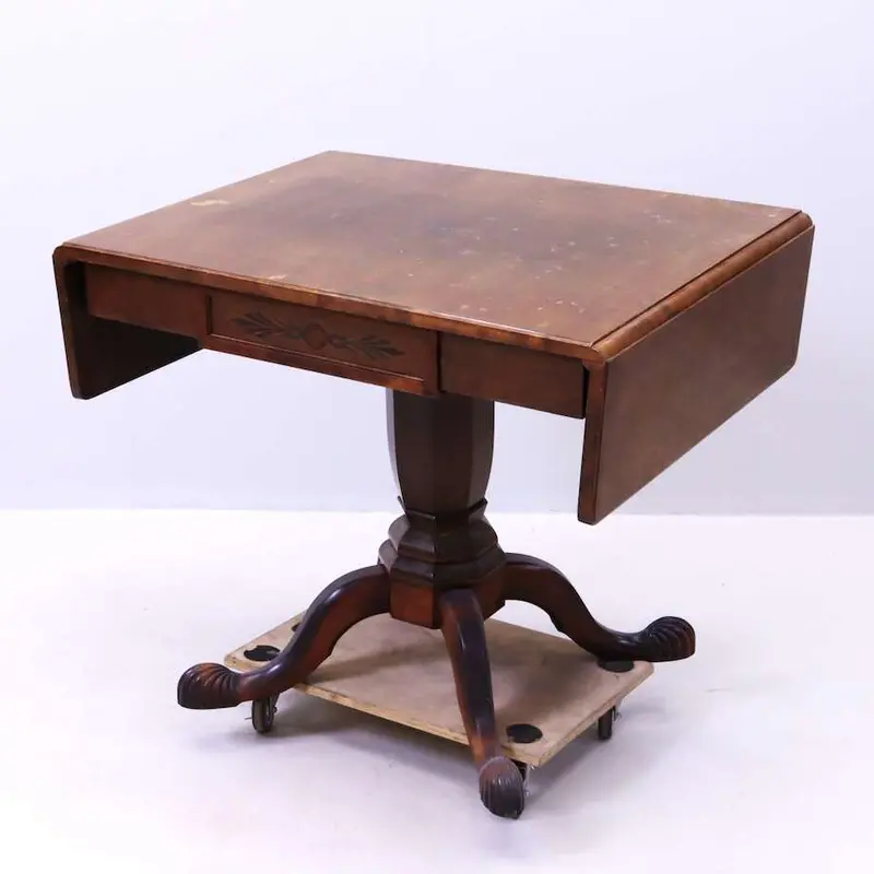 1920S Swedish Flap Table In Veneered Birch 1