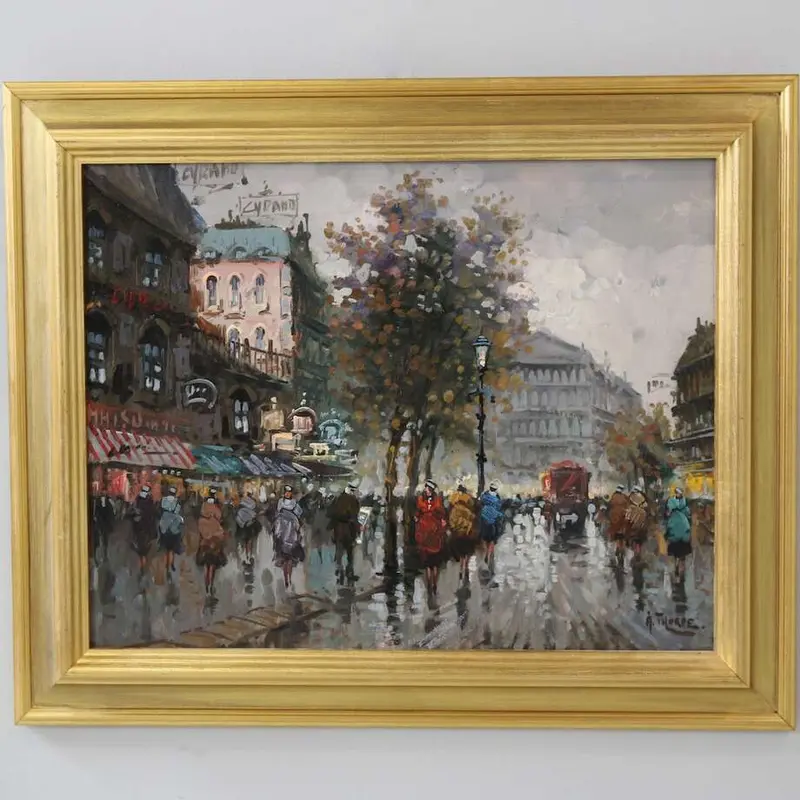 Åke Thorpe, Paris In The Rain, Oil On Canvas (39 × 50 Cm) 1