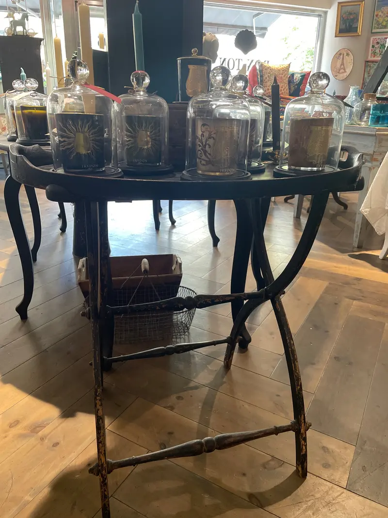 Antique Folding Table Black 1