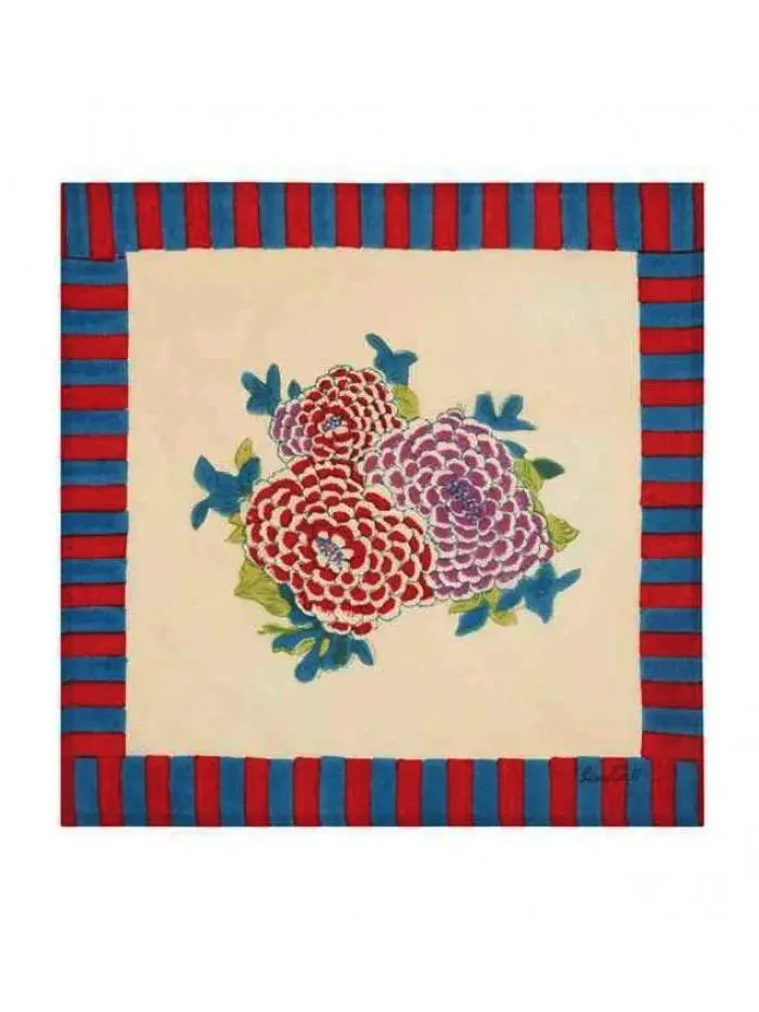 Arabesque Corolla Natural - Handkerchief/Napkin 50X50 | Lisa Corti 1