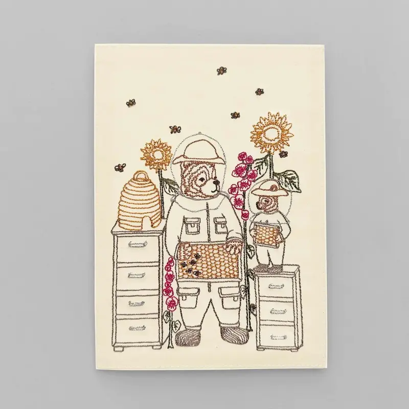 Beekeeper Bear Card | Coral & Tusk 1