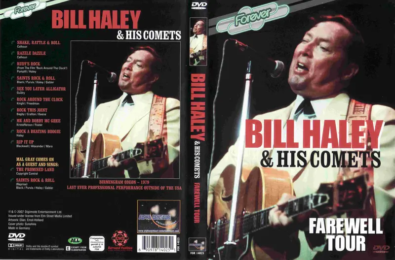 Bill Haley And His Comets : Farewell Tour 1979 - Live In Birmingham, England  Dvd 1