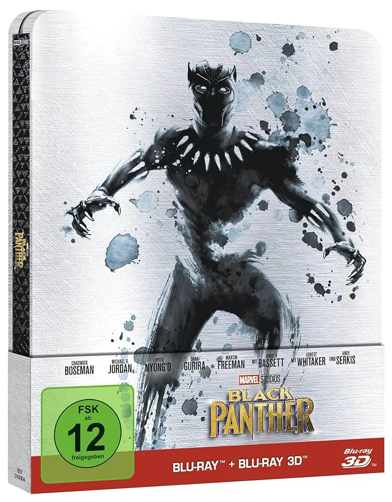 Black Panther (2018) - Chadwick Boseman  Steelbook Blu-Ray 3D + Blu-Ray Codefree 1