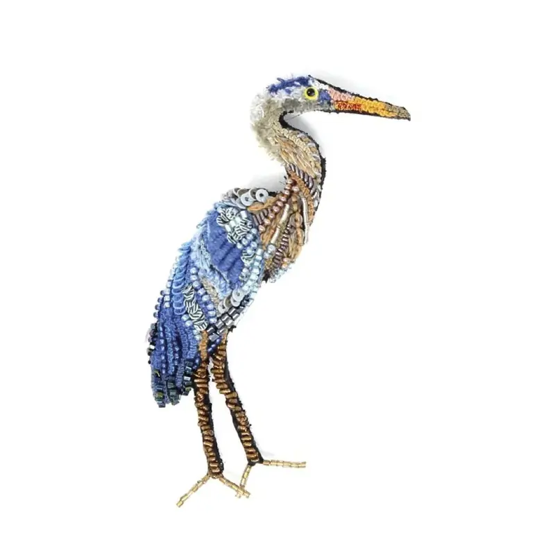 Blue Heron Brooch Pin | Trovelore 1