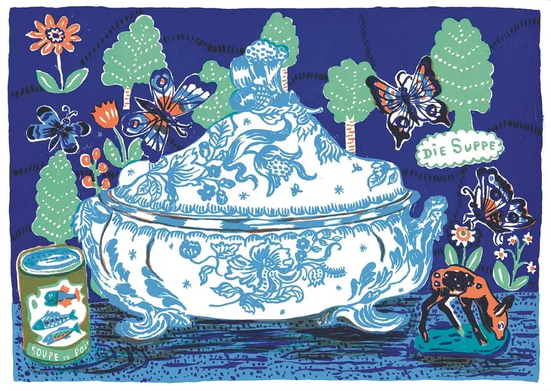 Blue Soup Tureen - Nathalie Lete 1