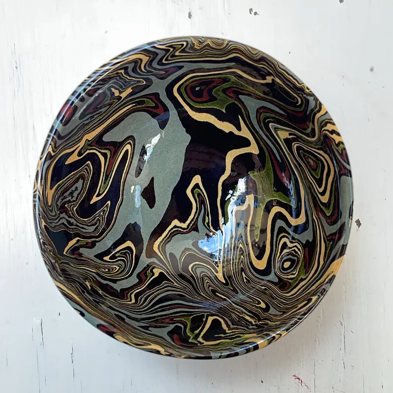 Cachemire Medium Bowl Without Foot | Atelier Saint André Perrin 1
