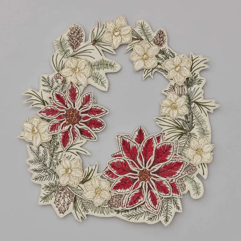Christmas Flowers Wreath | Coral & Tusk 1
