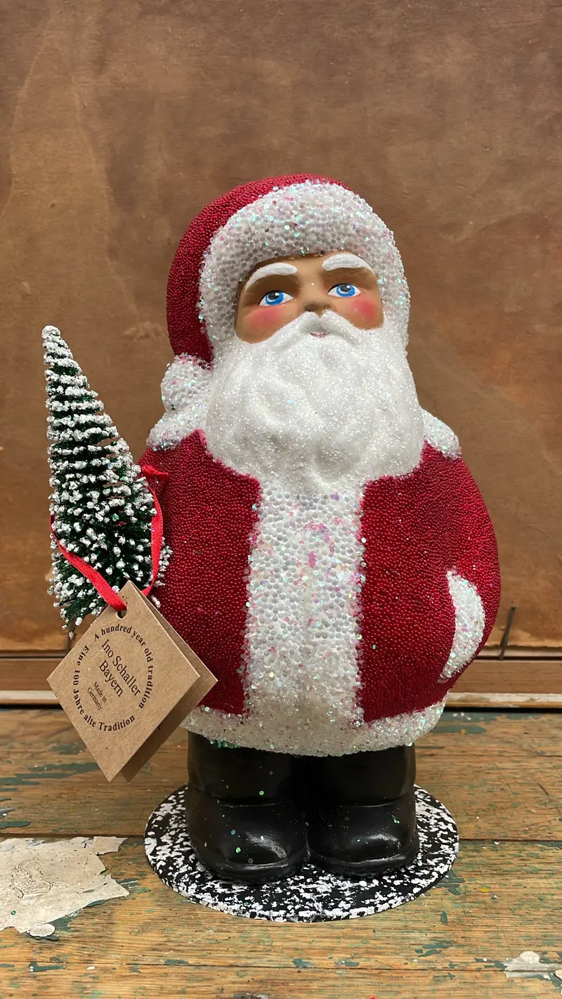 Chubby Santa, Red Beaded | Ino Schaller 1