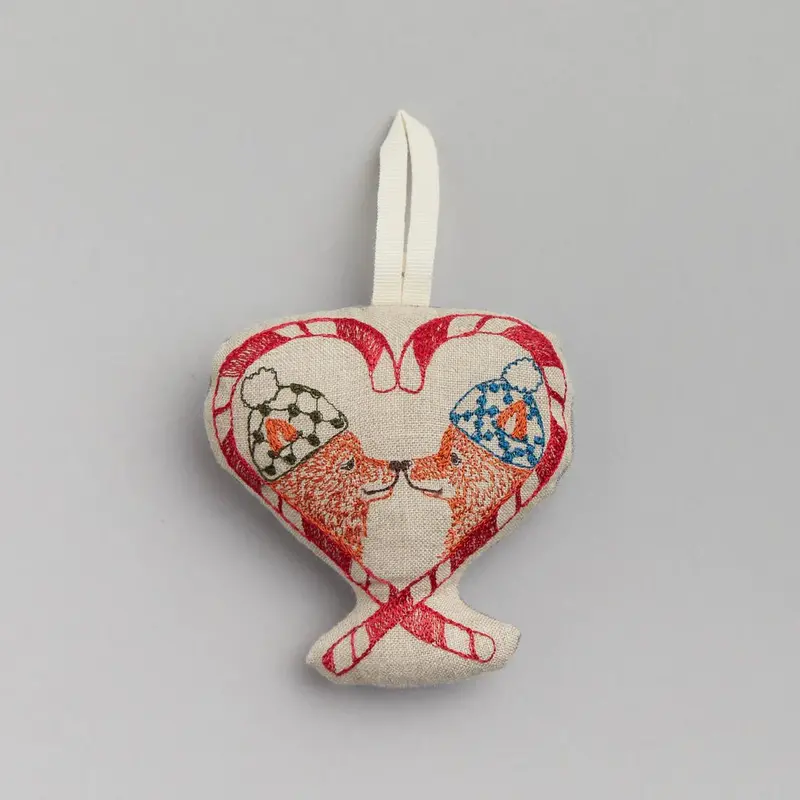 Cozy Foxes Ornament | Coral & Tusk 1