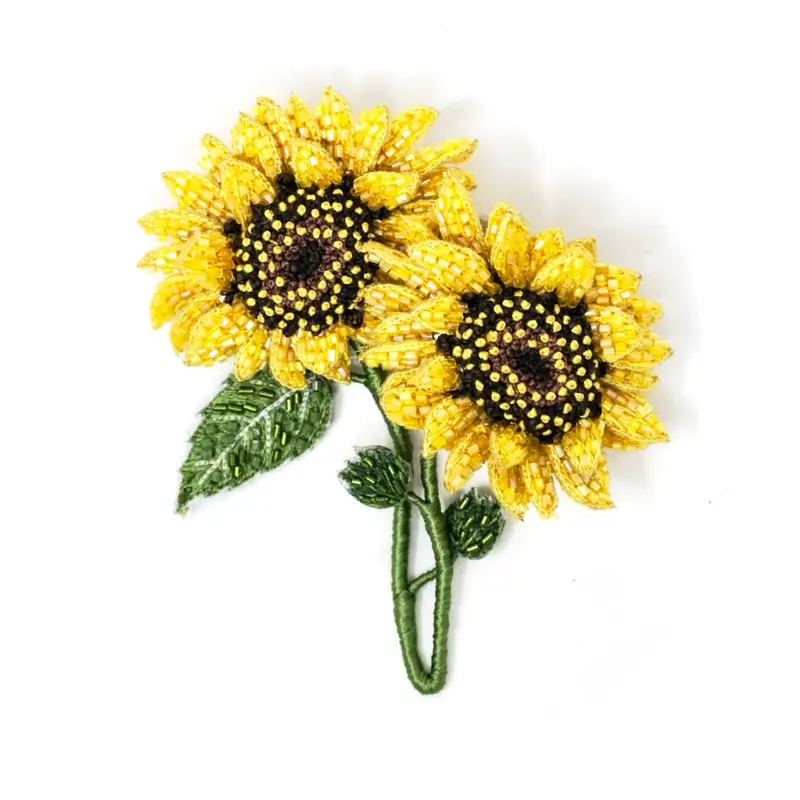 Dancing Sunflowers Brooch Pin | Trovelore 1