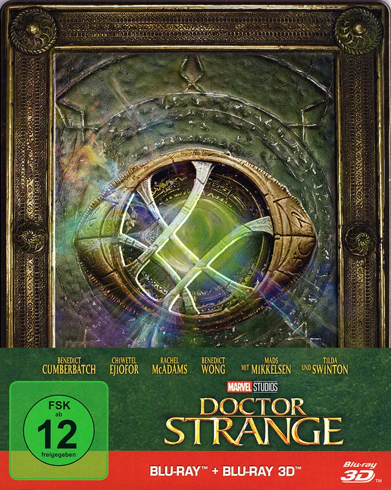 Doctor Strange (2016) - Benedict Cumberbatch Limited Steelbook Edition Blu-Ray 3D + Blu-Ray 1