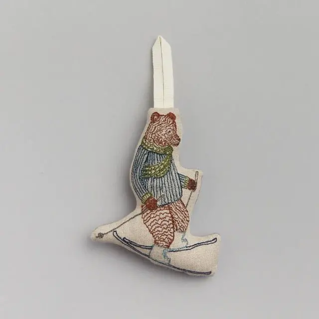 Downhill Bear Ornament | Coral & Tusk 1