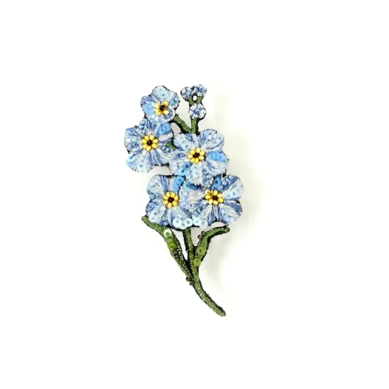 Forget Me Not Brooch Pin | Trovelore 1