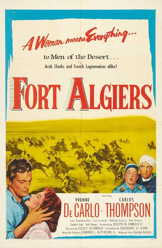 Fort Algiers (1953) - Raymond Burr   Colorized Version 1
