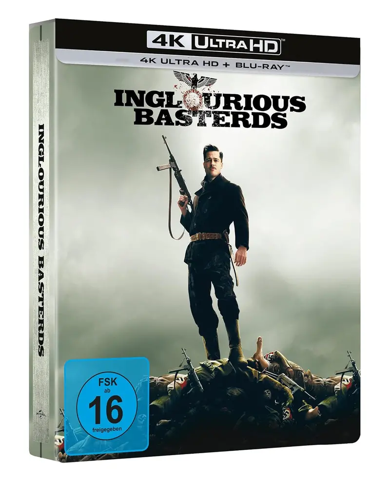 Inglourious Basterds (2009) - Brad Pitt  Limited Steelbook  4K Ultra Hd + Blu-Ray 1