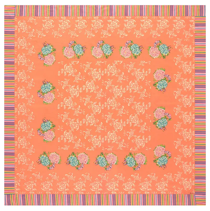 Kandem Queen Peach - Cotton Cloth 180X180 | Lisa Corti 1