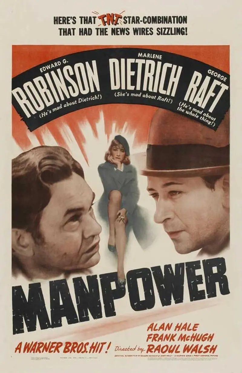 Manpower (1941) - Edward G. Robinson  Colorized Version  Dvd 1