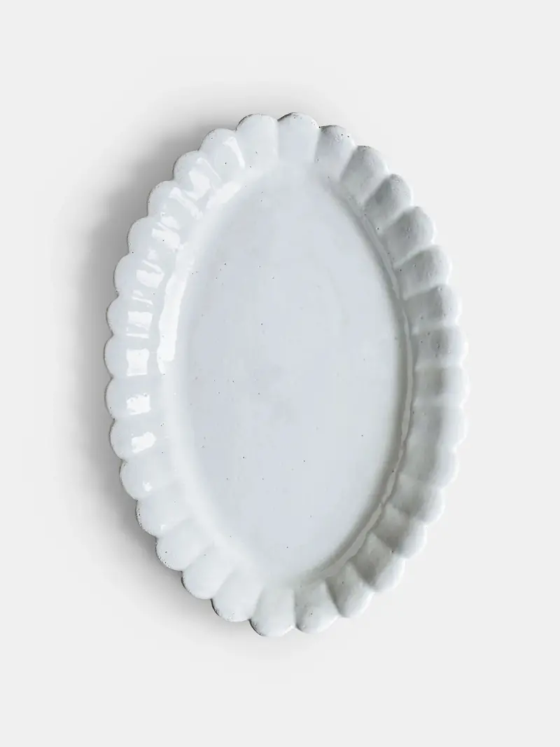 Marguerite Large Deep Oval Platter | Astier De Villatte: Exclusive Pre-Order Item 1