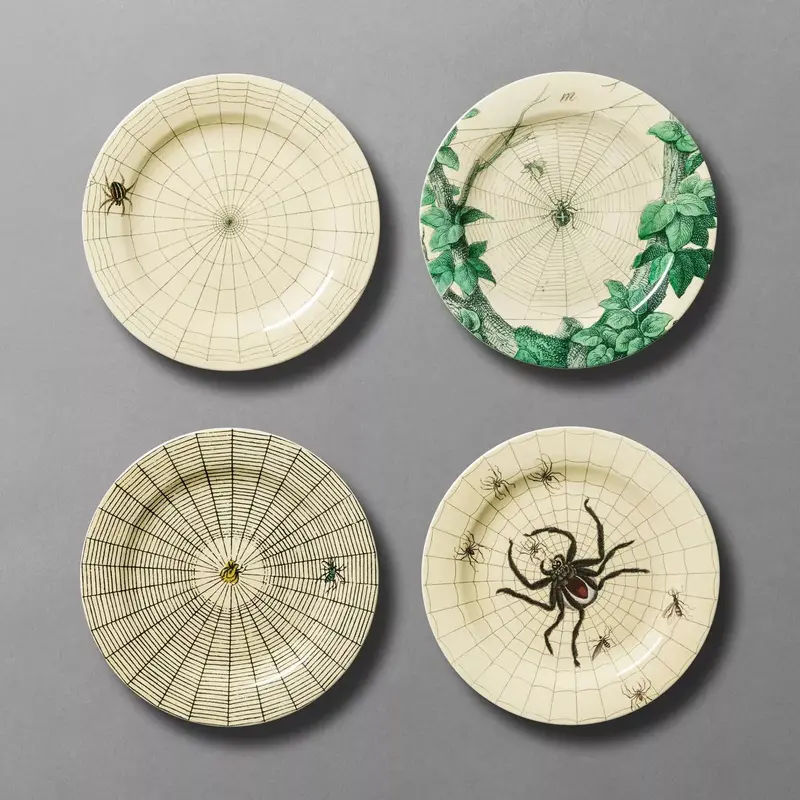 Melamine Spider And Web Appetizer Plates | John Derian 1