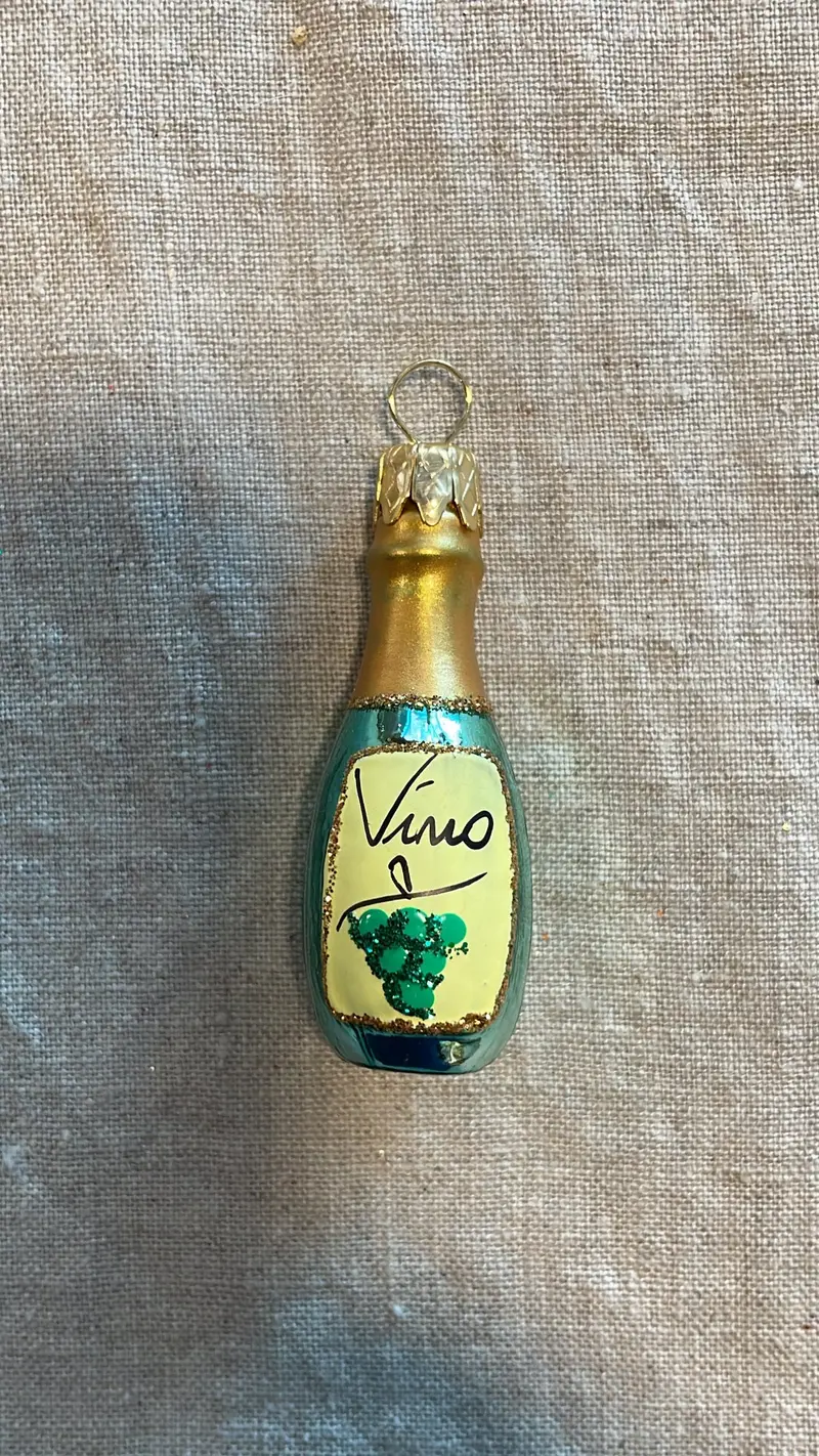 Mini Wine Bottle | Nostalgie Christbaumschmuck 1