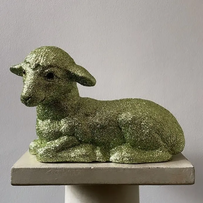 Moss Green Glitter Lamb | Ino Schaller 1