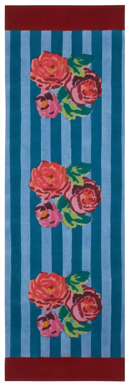 Nizam Stripes Ferozi Sugar - Table Runner | Lisa Corti 1