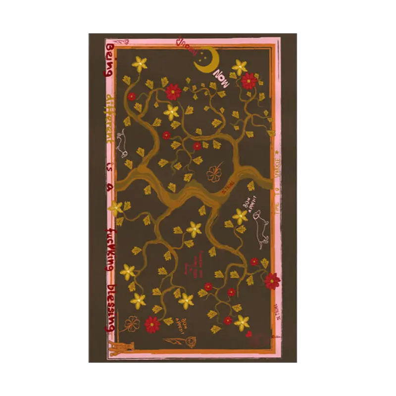 Nojinoji Tree Of Life Tablecloth (Brown) 1