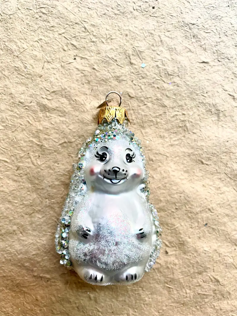 Nostalgic Silver Hedgehog | Nostalgie Christbaumschmuck 1