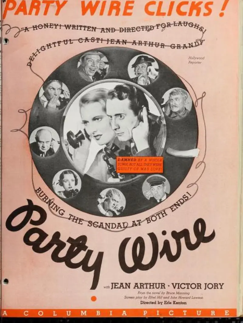 Party Wire (1935) - Jean Arthur  Colorized Version 1