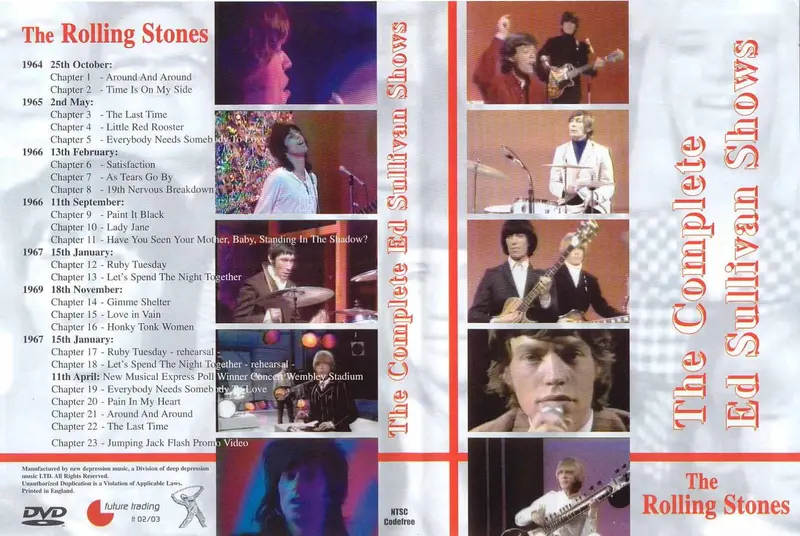 Rolling Stones : The Complete Ed Sullivan Shows (2 Dvd Set) 1