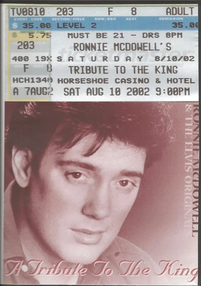 Ronnie Mcdowell - A Tribute To Elvis Dvd 1
