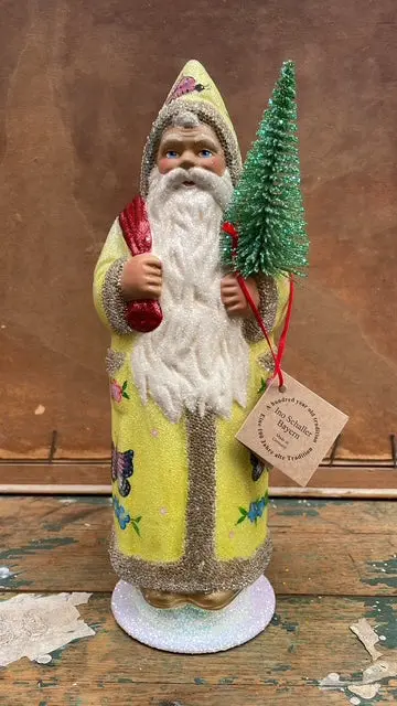 Santa With Butterflies, Yellow | Ino Schaller 1