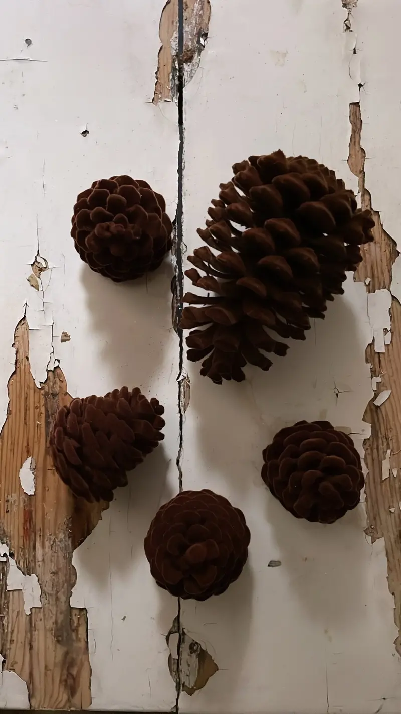 Small Velvet Pinecone - Brown | Ino Schaller 1