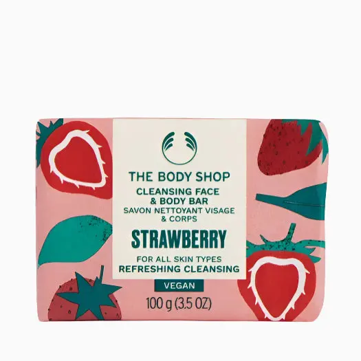 Strawberry Cleansing Face & Body Bar 1