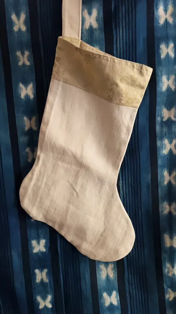 Swedish Christmas Stocking - Antique Fabric 1