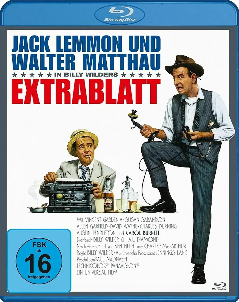 The Front Page (1974) - Billy Wilder  Blu-Ray 1