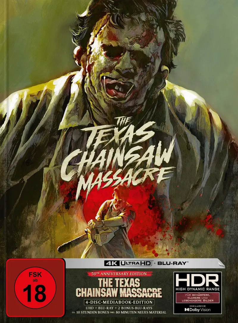 The Texas Chainsaw Massacre (1974) - Tobe Hooper 4K Uhd + Blu-Ray Limited Mediabook 1