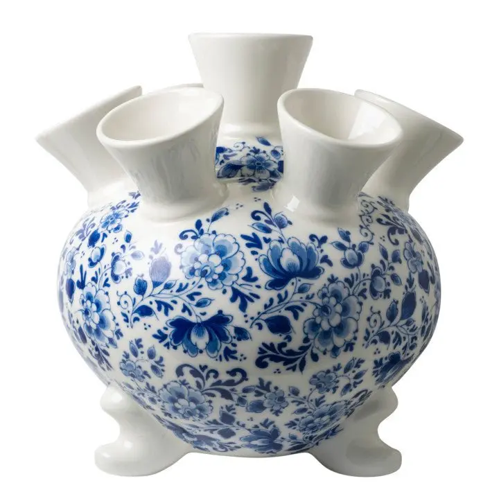 Tulip Vase On Legs Dainty Flower - Large Tulip Vase | Heinen Delfts Blauw 1