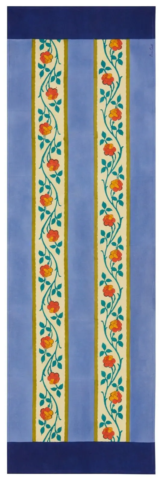 Varanasi Stripes Pervinch - Table Runner | Lisa Corti 1
