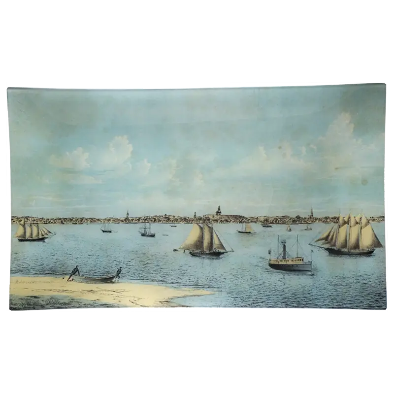 View From Long Point, Framed Textile - By John Derian 1