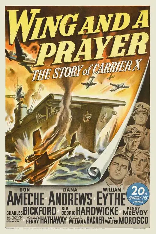 Wing And A Prayer (1944) - Don Ameche   Colorized Version  Dvd 1