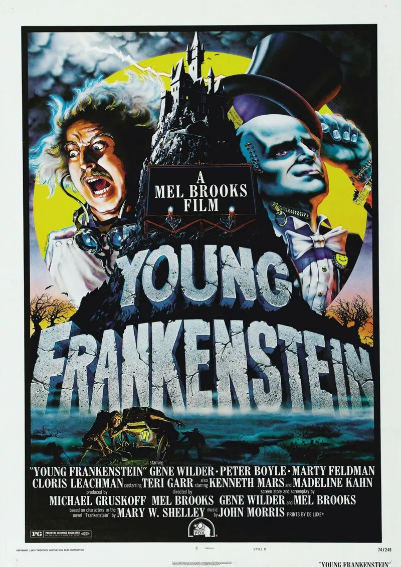 Young Frankenstein (1974) - Gene Wilder    Colorized Version  Dvd 1