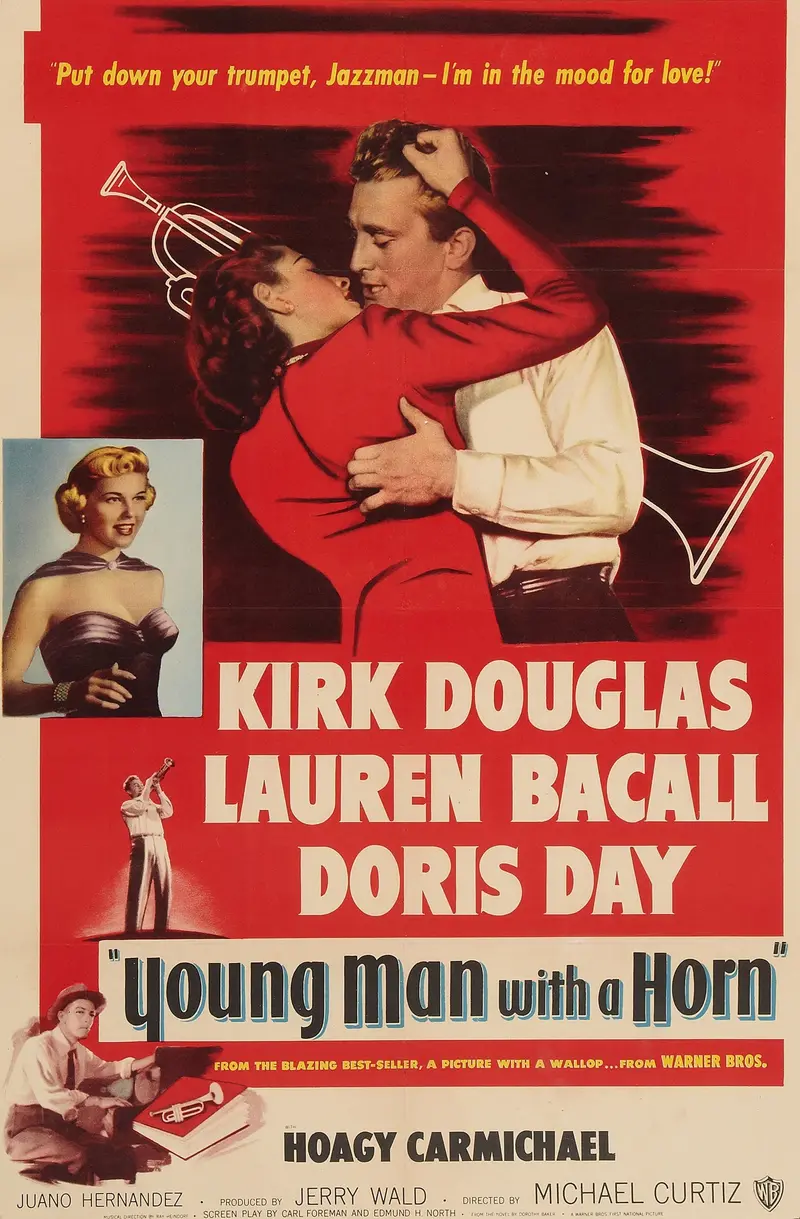 Young Man With A Horn (1950) - Kirk Douglas    Colorized Version 1