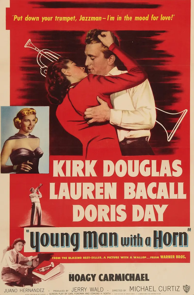 Young Man With A Horn (1950) - Kirk Douglas    Colorized Version  Dvd 1