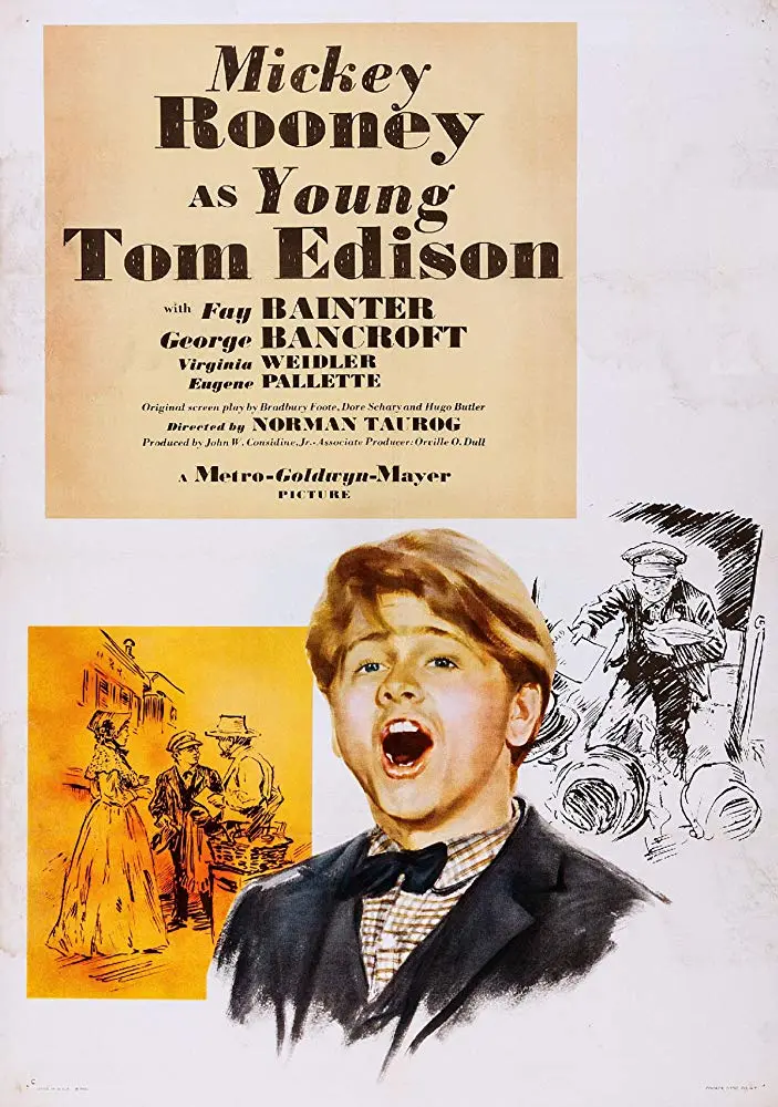 Young Tom Edison (1940) - Mickey Rooney  Colorized Version 1