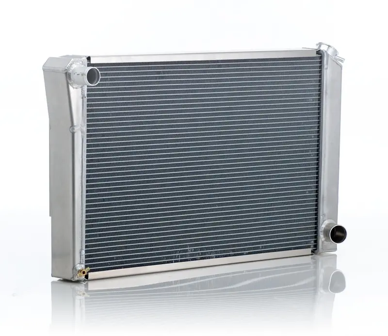 Be Cool 61285 Factory-Style Polished Radiator – Fits 1965–1970 Chevrolet Full-Size Cars (Bel Air, Impala, Etc.) With Standard Transmission 1